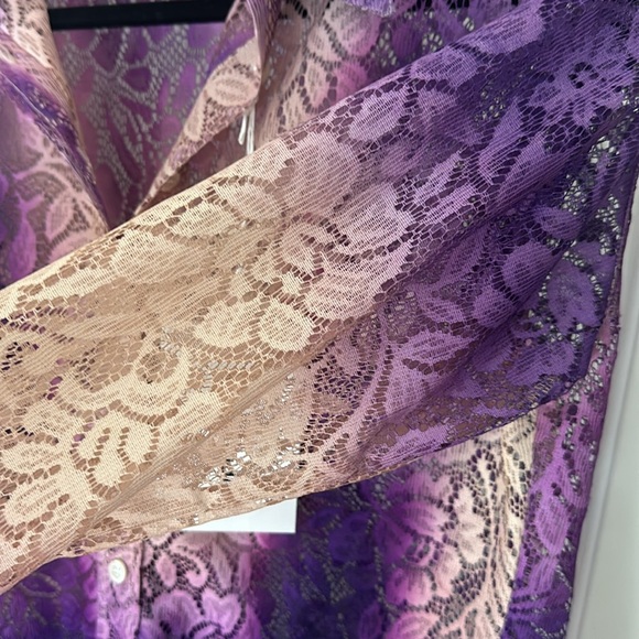 Purple Lace Acne studios blouse - Picture 2 of 3